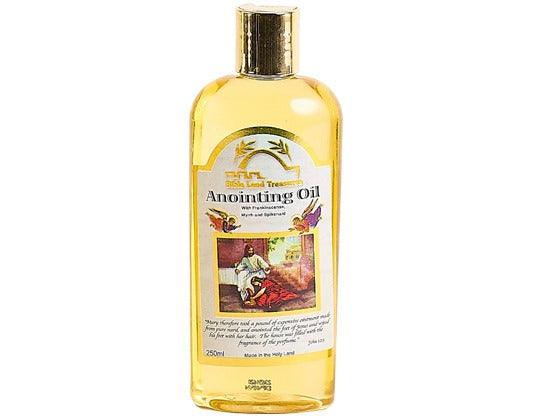 Aceite de Unción de Tierra Santa con Mirra Incienso y Nardo 250ml - Compraenisrael