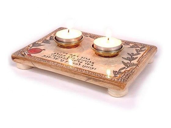 Candelabros de cerámica con Bendición Edición limitada - Compraenisrael