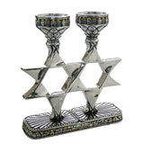Candelabros decorados con la Estrella de David - Compraenisrael