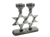 Candelabros decorados con la Estrella de David - Compraenisrael