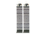 Candelabros de metal y vidrio templado con diseño de mandalas - Compraenisrael