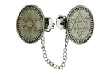 Clips de Talit redondos con Estrella de David - Compraenisrael