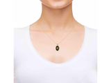 Collar de ónix y oro vermeil con la Estrella de David y grabado el Shemá Israel - Compraenisrael