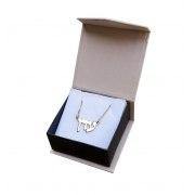 Collar en oro 14k y 18k con tu nombre grabado en hebreo en mayúscula - Compraenisrael