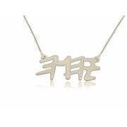 Collar en plata con YHVH en Palo Hebreo - Compraenisrael