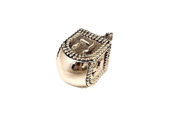 Dreidel de Janucá decorado y grabado en plata esterlina - Compraenisrael