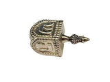 Dreidel de Janucá decorado y grabado en plata esterlina - Compraenisrael
