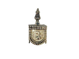 Dreidel de Janucá decorado y grabado en plata esterlina - Compraenisrael