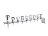 Menorah de Janucá en aluminio con Conos