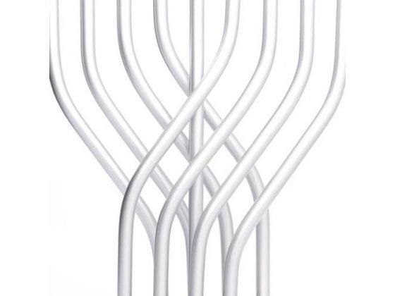 Menorah de Janucá en aluminio simulando una Llama Plateada - Compraenisrael
