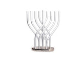 Menorah de Janucá en aluminio simulando una Llama Plateada - Compraenisrael