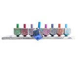 Menorah de Janucá realizada con Dreidels en Aluminio Multicolor