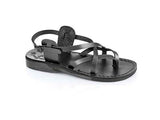 Sandalia de cuero con cintas cruzadas y tobillera con hebilla confeccionadas a mano Adva para hombre - Compraenisrael