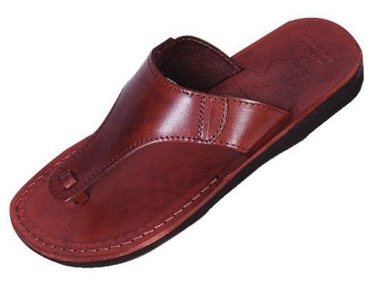 Sandalia de cuero con cinta en Y confeccionadas a mano  Ephraim - Compraenisrael