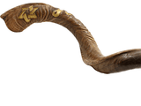 Shofar Tipo Yemenita con Jerusalem y Maguen David grabado - Compraenisrael