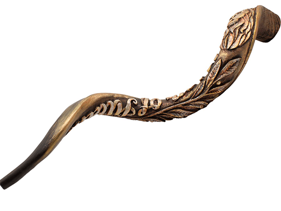 Shofar Tipo Yemenita con el León de Judá grabado - Compraenisrael