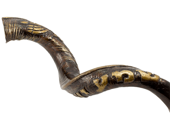 Shofar Tipo Yemenita con el Shema Israel grabado - Compraenisrael