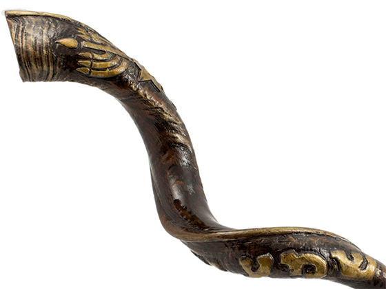 Shofar Tipo Yemenita con el Shema Israel grabado - Compraenisrael