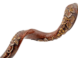 Shofar Tipo Yemenita con la Planta de la Vid grabada - Compraenisrael