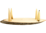 Shofar Yemenita Natural semi pulido talle XL 38-40PULGADAS / 97CM - 102CM con Soporte
