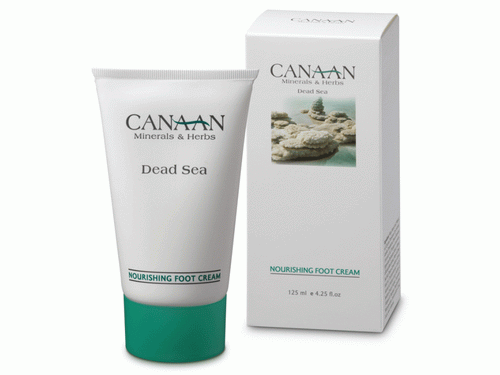 Crema nutritiva para pies Canaan con minerales del Mar Muerto