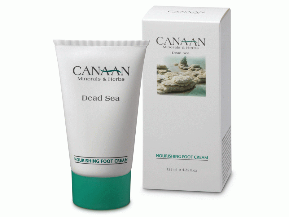 Crema nutritiva para pies Canaan con minerales del Mar Muerto
