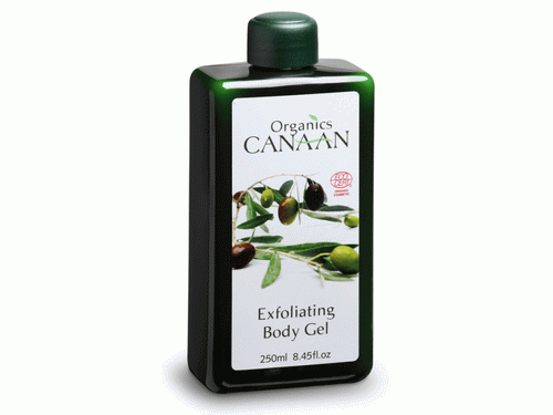 Gel corporal exfoliante orgánico Canaan