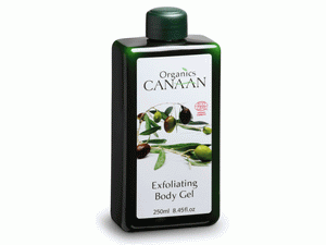 Gel corporal exfoliante orgánico Canaan