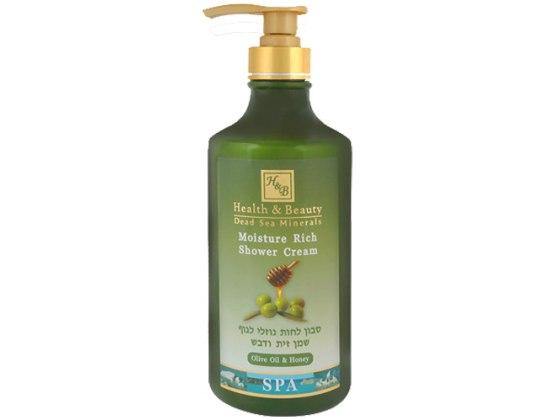 Crema de ducha hidratante de aceite de oliva y miel Health & Beauty - Compraenisrael