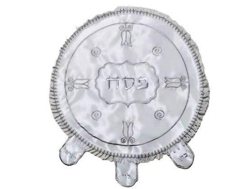 Funda circular para Matzá del Seder de Pesaj satinado con tulipanes - Compraenisrael