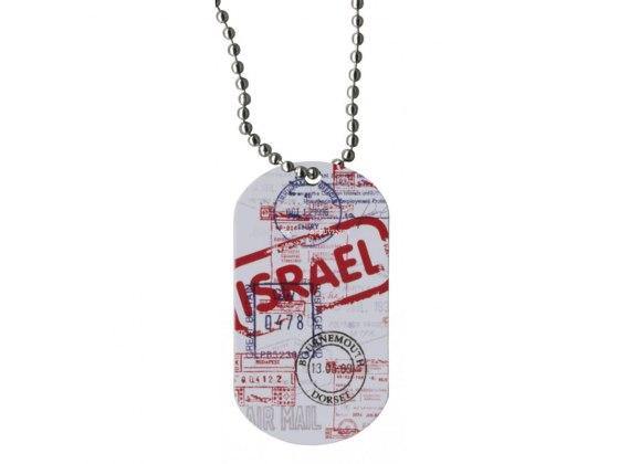 Placa de identificación tipo pasaporte israelí - Compraenisrael