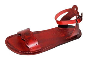 Sandalia de cuero con tobillera confeccionadas a mano Sigal - Compraenisrael
