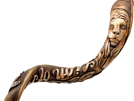 Shofar Tipo Yemenita con el León de Judá grabado - Compraenisrael